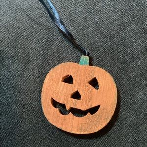 Medium handmade pumpkin ornament